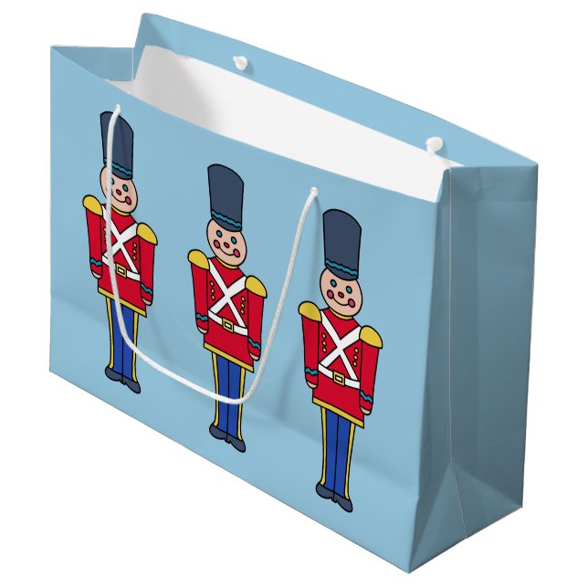Toy Soldier große Geschenktasche Geschenktüte (Vorderseite Schrägansicht)