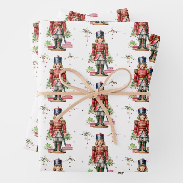 Toy Soldier Weihnachtsbaum Geschenkpapier Set (Beispiel)