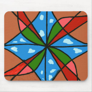 "Toy Windmills" Abstraktes Design Mousepad