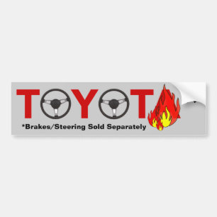 Toyota: Bremsen/Steuerung separat verkauft Autoaufkleber