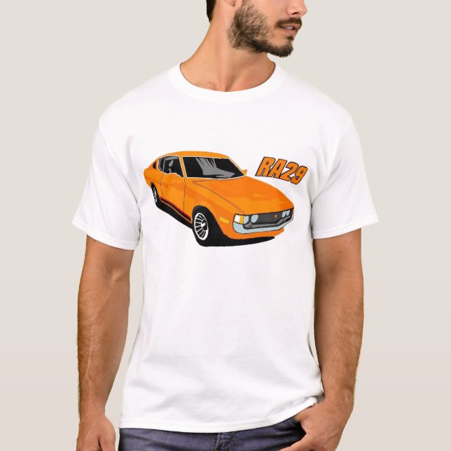 Toyota Celica RA29 Orange T-Shirt (Vorderseite)