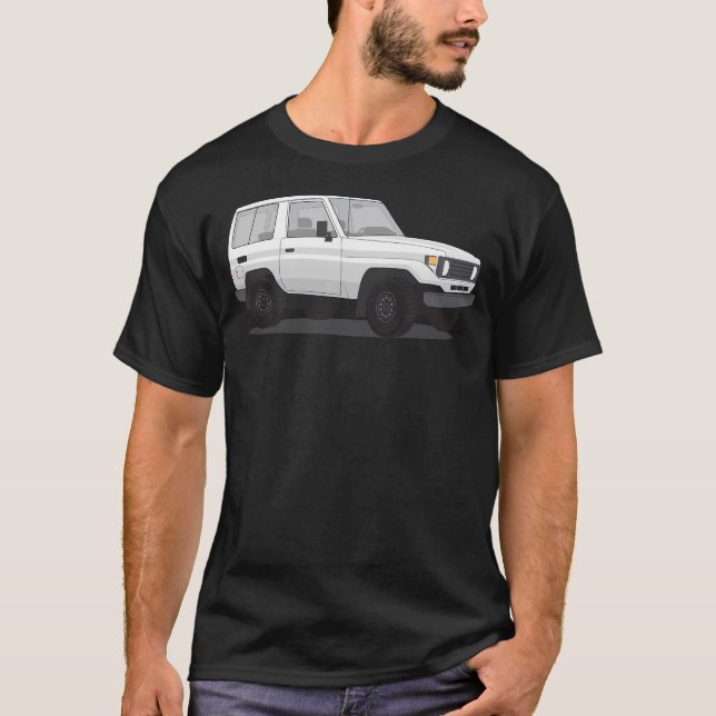 Toyota Land Cruiser 70 Series Bundera 1984-1990 T-Shirt (Vorderseite)