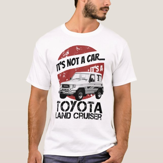 Toyota Land Cruiser Retro J70 Geländewagen T-Shirt (Vorderseite)