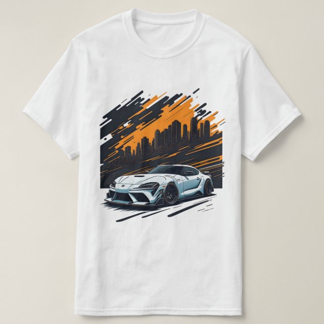 Toyota Supra mk5 JDM Voiture Enthousiaste T-shirt (Design devant)