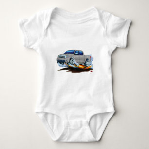 Toyota-Tundra Crewmax silberner LKW Baby Strampler