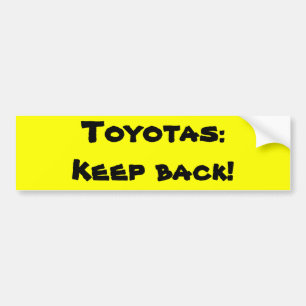 Toyotas: Behalten Sie zurück Autoaufkleber