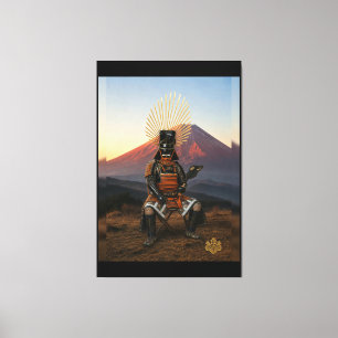 Toyotomi Hideyoshi Mount Fuji Samurai-Rüstung 40x6 Leinwanddruck
