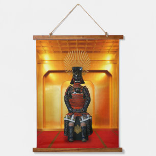 Toyotomi Hideyoshi Samurai-Rüstung Wandteppich Mit Holzrahmen