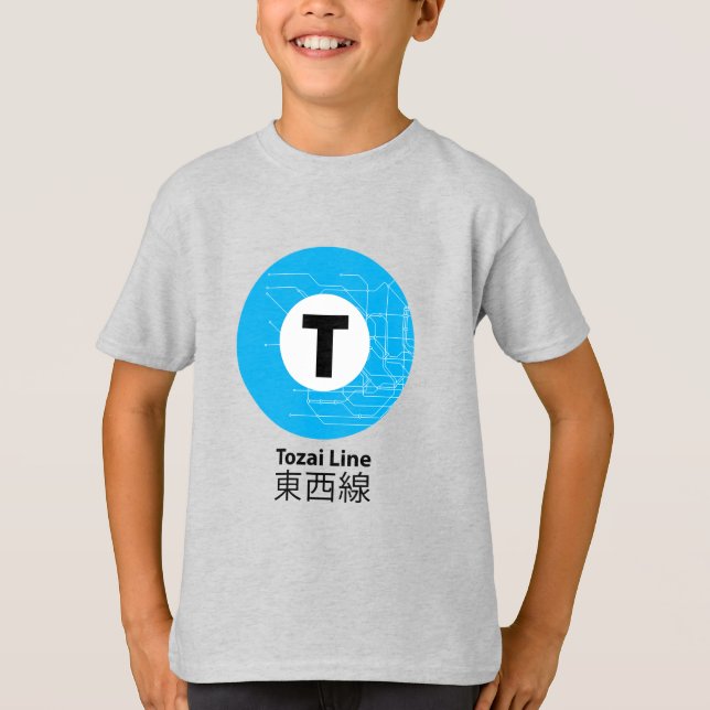 TOZAI-UNTERWEGE 東 西 線 T-Shirt (Vorderseite)