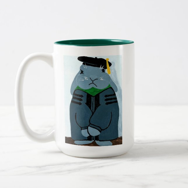 TPII Grumpy Abschluss PhD Kaninchen Tasse  (Links)