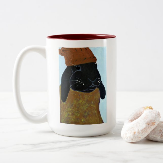 TPIO "Oh vous n'avez pas lu ça ?" Bunny Mug (Avec donut)