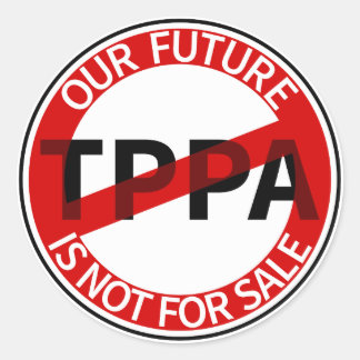 TPPA RUNDER AUFKLEBER