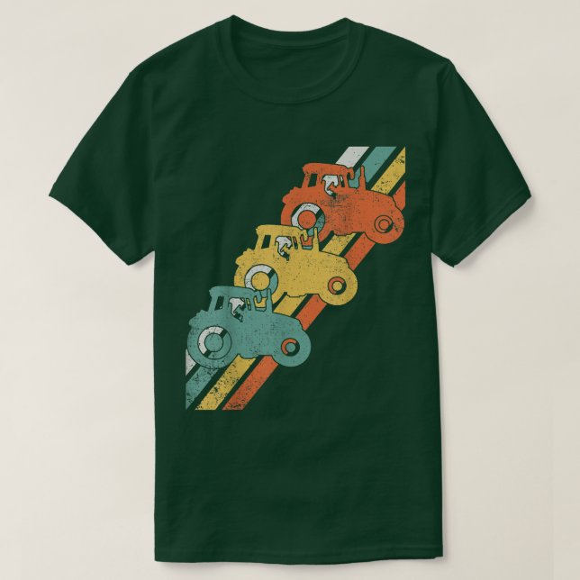 Traactors Tractor Farmer Farming T-Shirt (Design vorne)