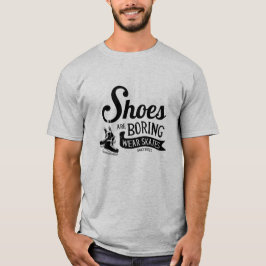 Traar Hockey Skate Schuhe langweilen sich. T-Shirt