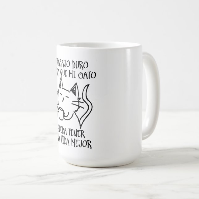 Trabajo duro kaffeetasse (VorderseiteRechts)