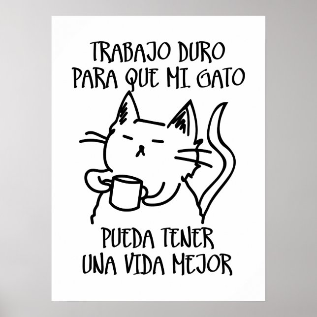 Trabajo duro poster (Vorne)