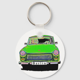 Trabant Car in Green, Berlin Schlüsselanhänger