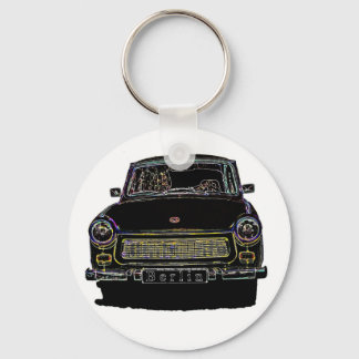 Trabant Car, schwarz, Außenansicht Schlüsselanhänger