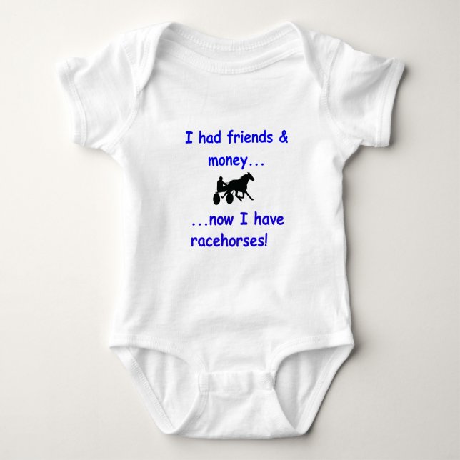 Trabrennen Standardbred Inhaber-Geschenk Baby Strampler (Vorderseite)
