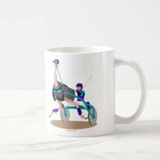 Trabrennen-Strauß Kaffeetasse