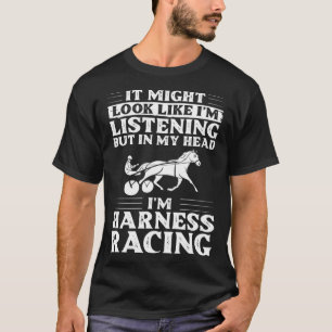 Trabrennpferd Rennbahn Traber Pferd T-Shirt