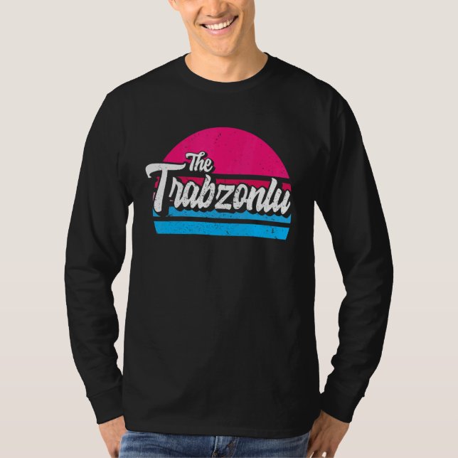 Trabzon 61 Memleket Turkey Retro Idee T-Shirt (Vorderseite)