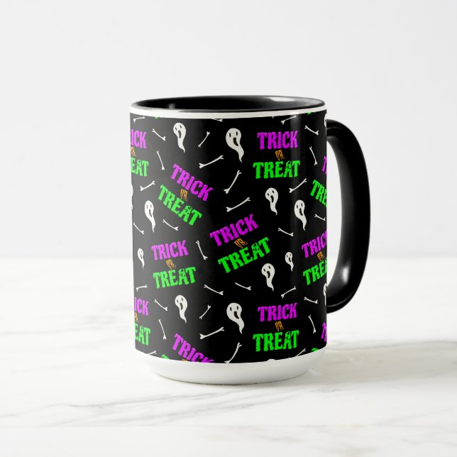 Trace ou traitement de la Mug fantôme d'Halloween (Devant droit)