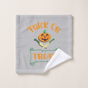 Tracer ou traiter les os croisés Halloween visage 