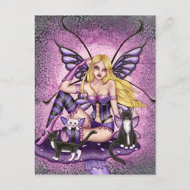 Tracey - Mushroom Fairy Postcard Postkarte (Vorderseite)