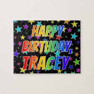 "TRACEY" Vorname, Fun "HAPPY BIRTHDAY"