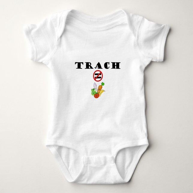 Trach tut NICHT = Gemüse Baby Strampler (Vorderseite)