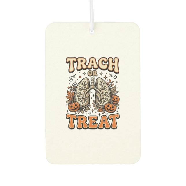 Tracheostomie Halloween-Nurse-Süßes-oder-Saures-De Autolufterfrischer (Vorderseite)