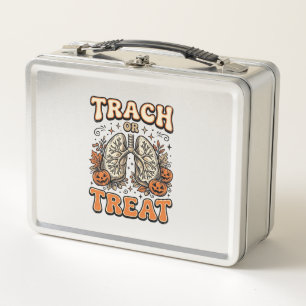 Tracheostomie Halloween-Nurse-Süßes-oder-Saures-De Metall Brotdose