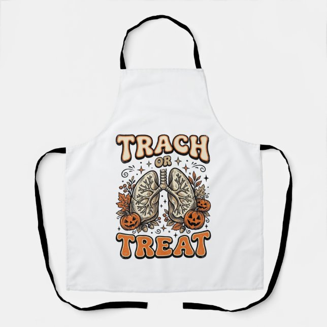 Tracheostomie Halloween-Nurse-Süßes-oder-Saures-De Schürze (Vorderseite)