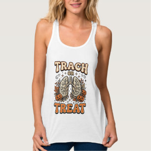 Tracheostomie Halloween-Nurse-Süßes-oder-Saures-De Tank Top