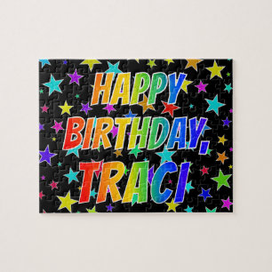 "TRACI" First Name, Fun "HAPPY BIRTHDAY"