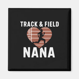 Track and Field Nana Oma Proud Athlete Mütter Magnet