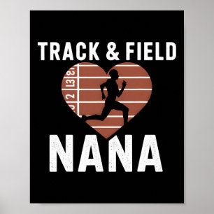 Track and Field Nana Oma Proud Athlete Mütter Poster