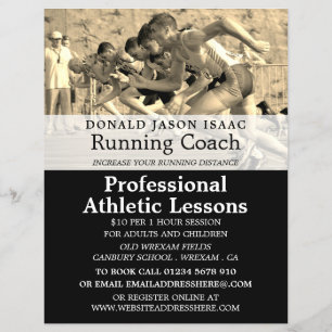 Track, Athletics Lektion Werbung Flyer