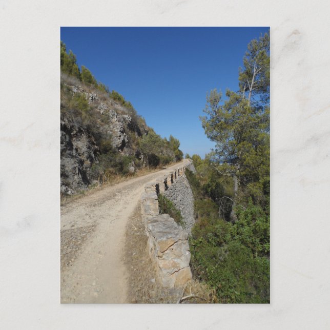 Track auf dem Montgo. Postkarte (Vorderseite)