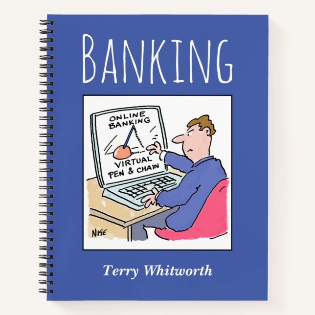 Track Banking Record mit Name des Eigentümers Notizbuch (Vorderseite)