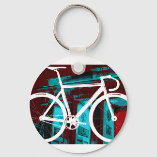 Track Bike Berlin - rot blau Schlüsselanhänger