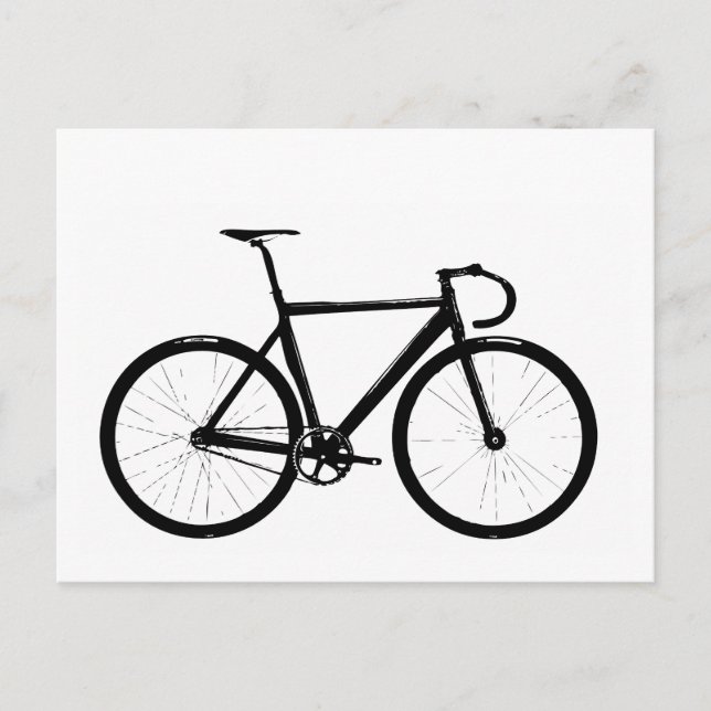 Track Bike Postkarte (Vorderseite)