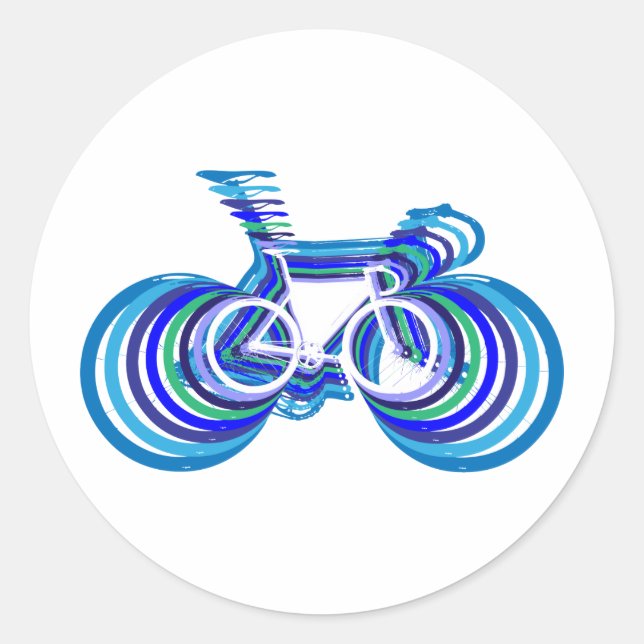 Track Bike sc Runder Aufkleber (Vorderseite)