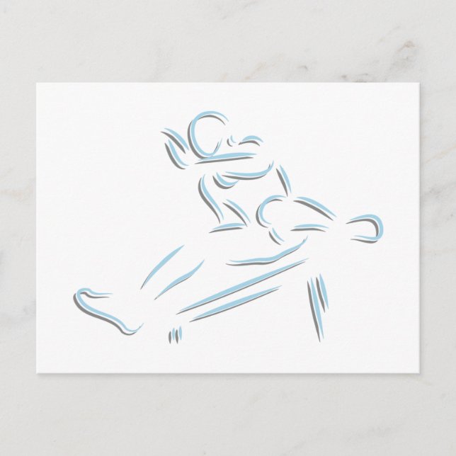 Track & Field Postkarte (Vorderseite)