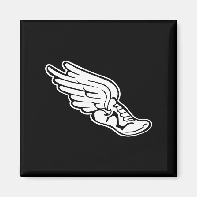 Track-Logo-Magazin schwarz Magnet (Vorne)