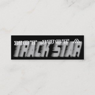 Track Star - Social Media Personal Card Mini Visitenkarte