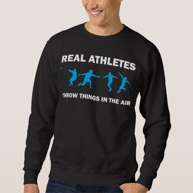 Track und Field Athlete Javelin Discus Throw Throw Sweatshirt (Vorderseite)