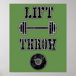 Track- und Field Discus Thrower Poster