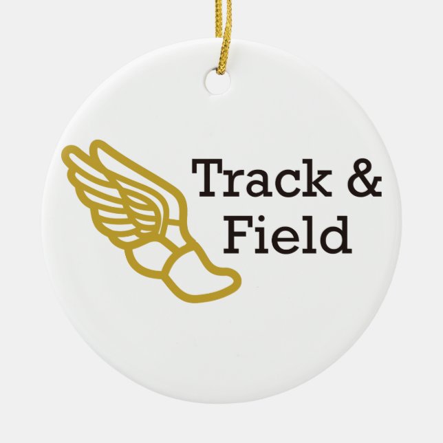 Track und Field Keramik Ornament (Vorne)